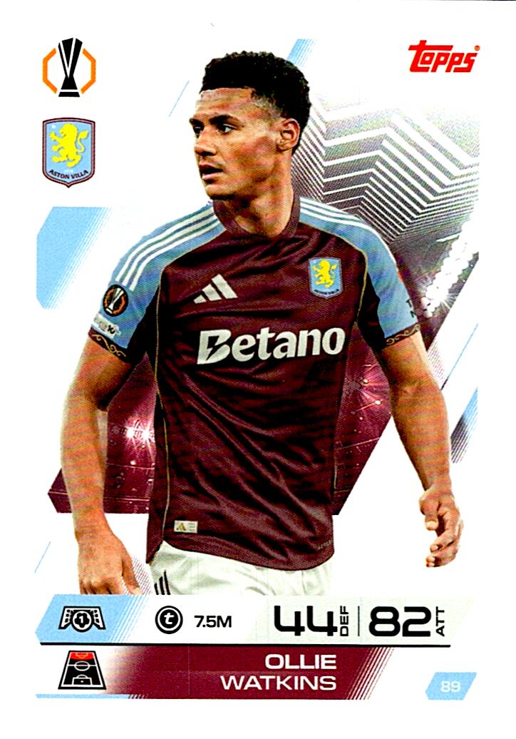 MATCH ATTAX CHAMPIONS LEAGUE 2025/2026 OLLIE WATKINS Nº89