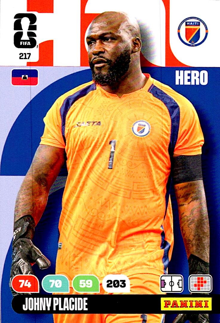 ADRENALYN WORLD CUP 2026 JOHNY PLACIDE HAITI Nº217