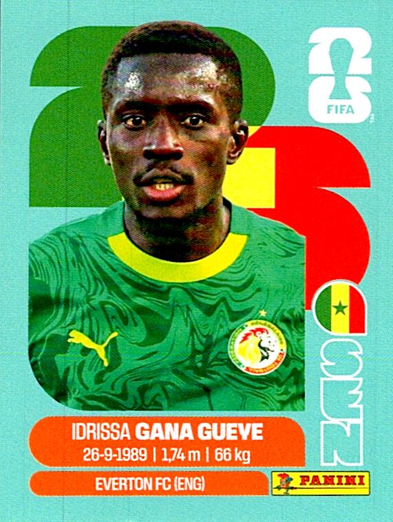 STICKERS FIFA WORLD CUP 2026 IDRISSA GANA GUEYE NºSEN 9