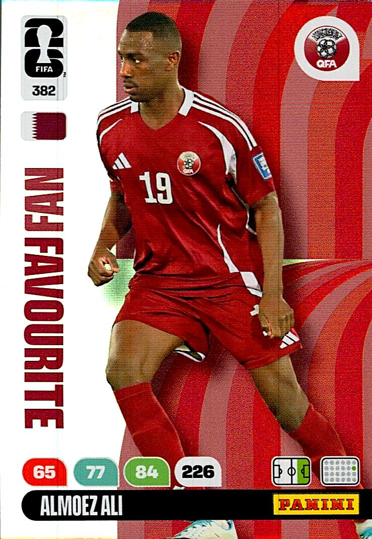 ADRENALYN WORLD CUP 2026 ALMOEZ ALI QATAR FANS FAVOURITE Nº382