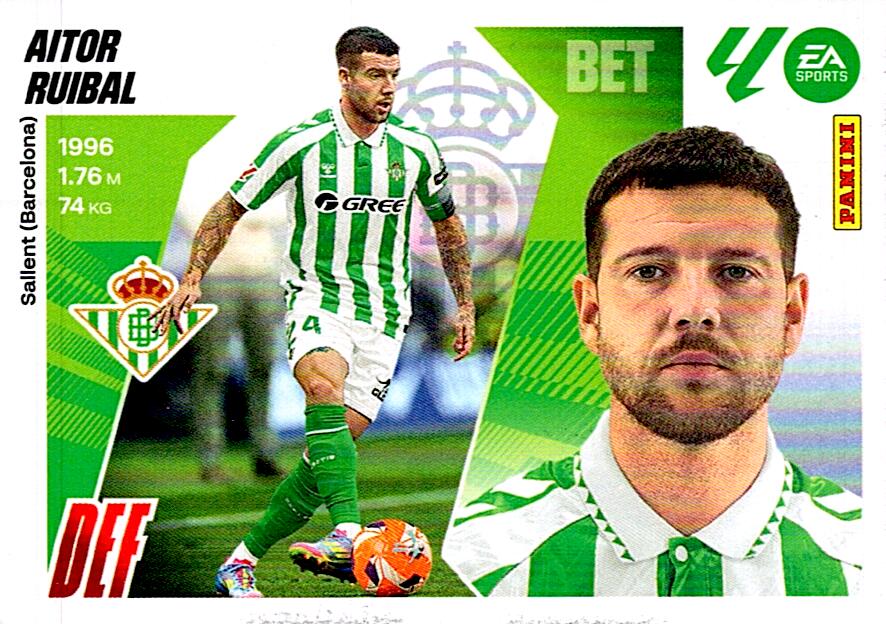 LIGA ESTE 2025/2026 REAL BETIS AITOR RUIBAL Nº5A