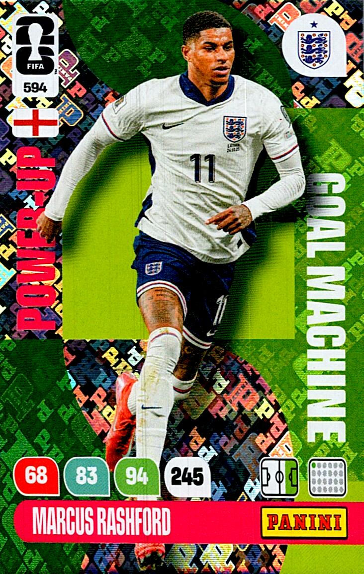 ADRENALYN WORLD CUP 2026 MARCUS RASHFORD GOAL MACHINE Nº594