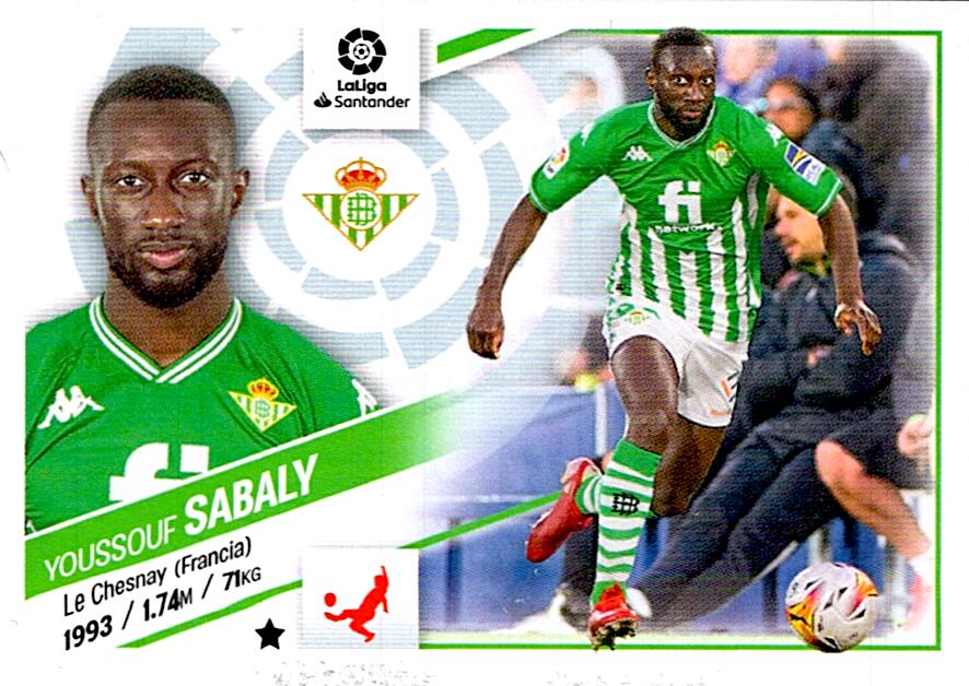 Cromo Liga Este 2022/2023 SABALY REAL BETIS Nº5