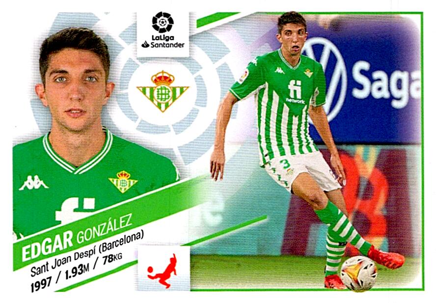 Cromo Liga Este 2022/2023 EDGAR REAL BETIS Nº6