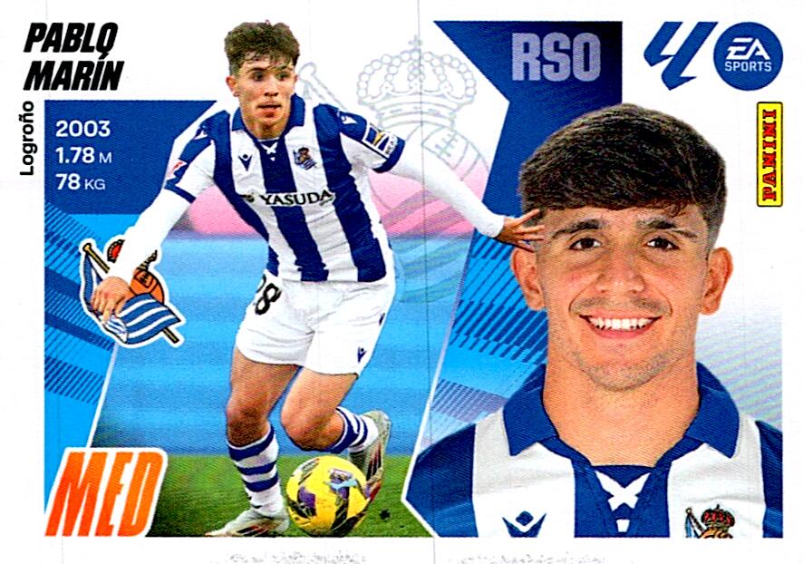 LIGA ESTE 2025/2026 REAL SOCIEDAD PABLO MARIN Nº12