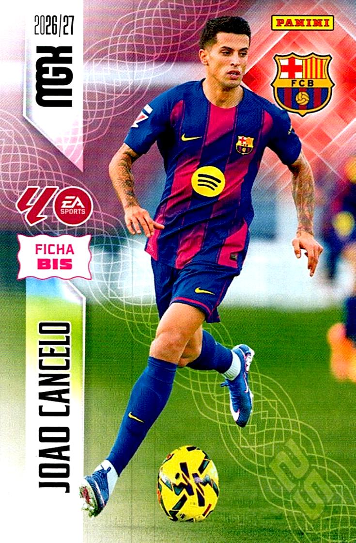 MEGACRACKS 2026/2027 JOAO CANCELO FICHA BIS Nº81 BIS SEGUNDA EDICION