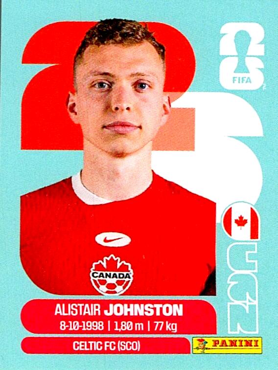 STICKERS FIFA WORLD CUP 2026 ALISTAIR JOHNSTON NºCAN 4