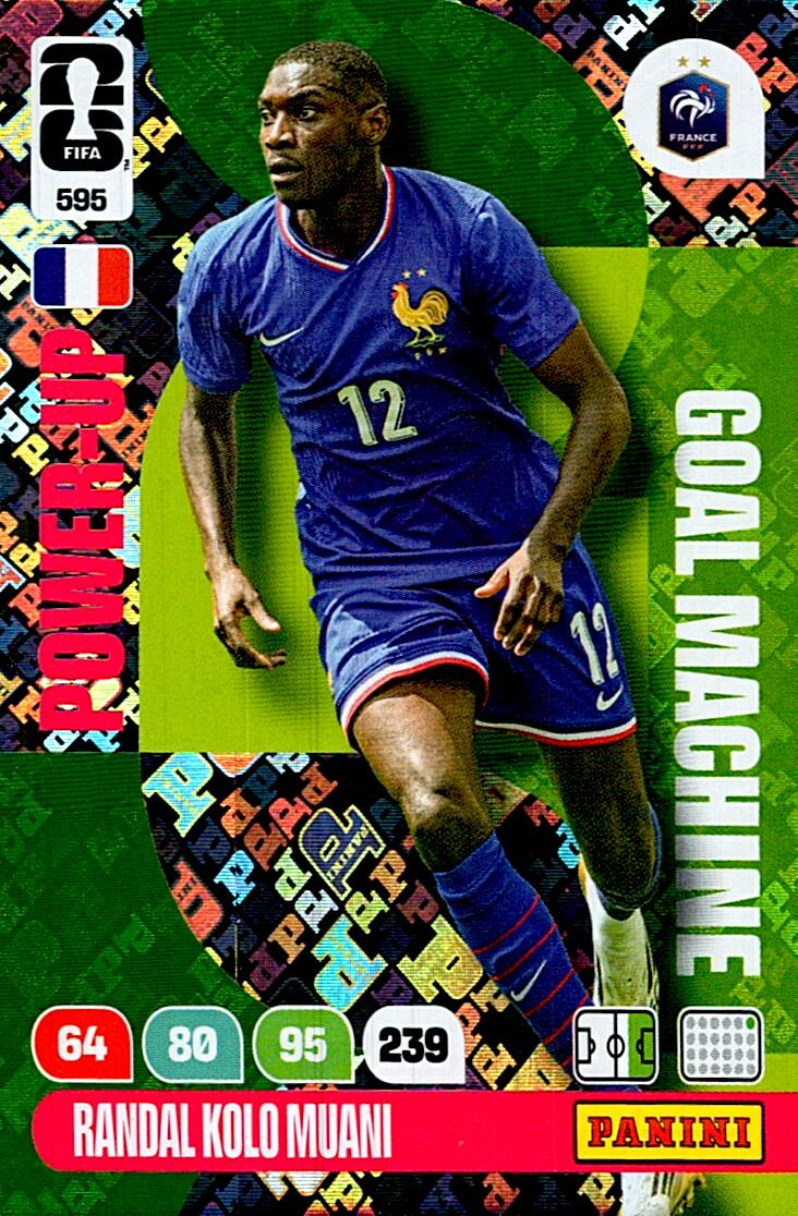 ADRENALYN WORLD CUP 2026 RANDAL KOLO MUANI GOAL MACHINE Nº595