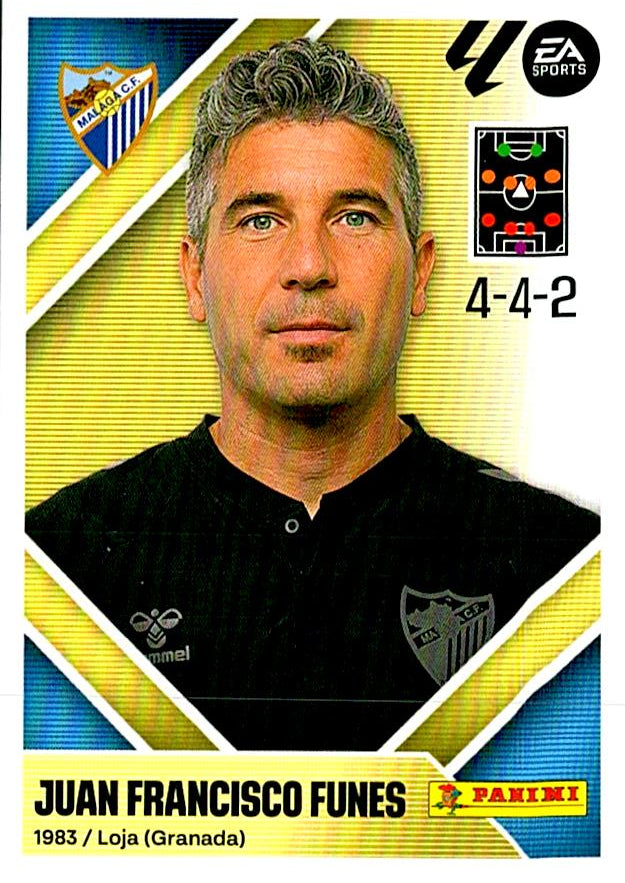 LIGA ESTE 2026/2027  MÁLAGA CF ENTRENADOR JUAN FRANCISCO FUNES Nº2