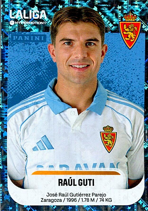 LALIGA HYPERMOTION 2025-26 RAUL GUTI ZARAGOZA Nº413