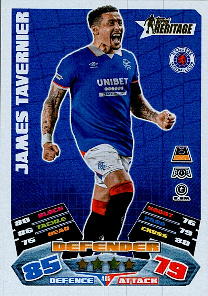 MATCH ATTAX CHAMPIONS LEAGUE 2025/2026 TAVERNIER TOPPS HERITAGE Nº405