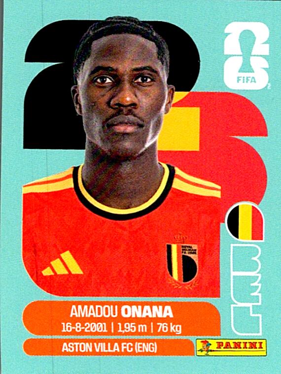 STICKERS FIFA WORLD CUP 2026 AMADOU ONANA NºBEL 10