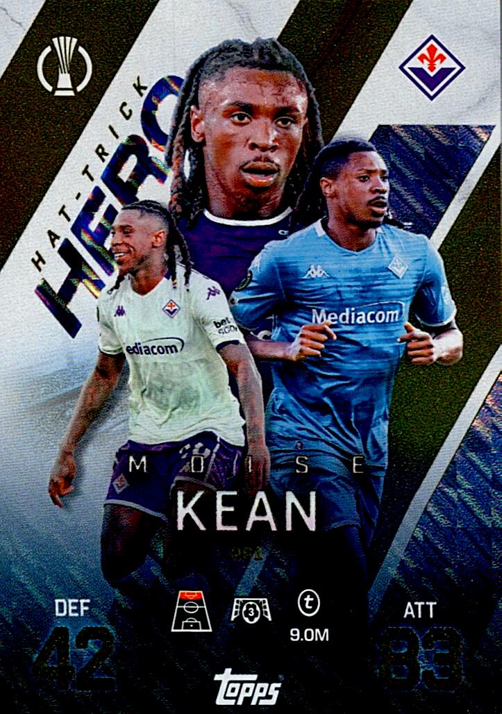 TOPPS MATCH ATTAX EXTRA 2025/26 MOISE KEAN HAT-TRICK HERO Nº261