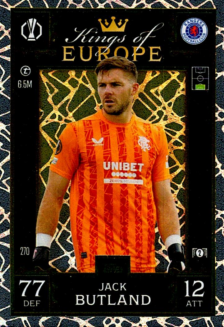 Match Attax Extra 2025 Jack Butland Kings Of Europe nº270