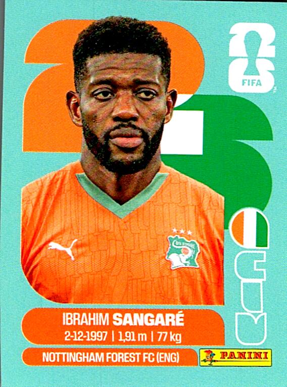 STICKERS FIFA WORLD CUP 2026 IBRAHIM SANGARE NºCIV 12