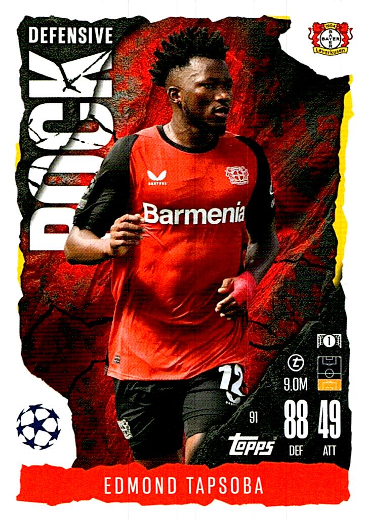 Match Attax Extra 2025 Edmond Tapsoba Defensive Rock nº91