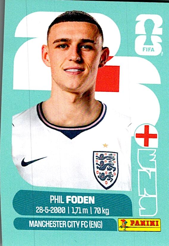 STICKERS FIFA WORLD CUP 2026 PHIL FODEN NºENG 16