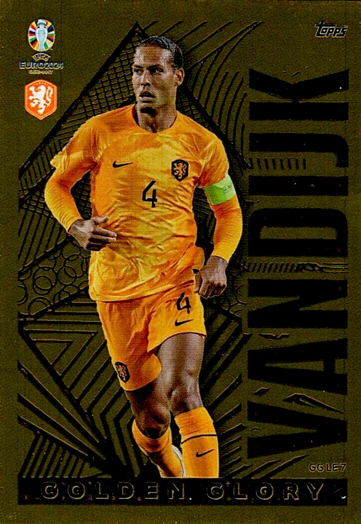 TOPPS UEFA EURO 2024 VANDIJK GOLDEN GLORY GG LE7
