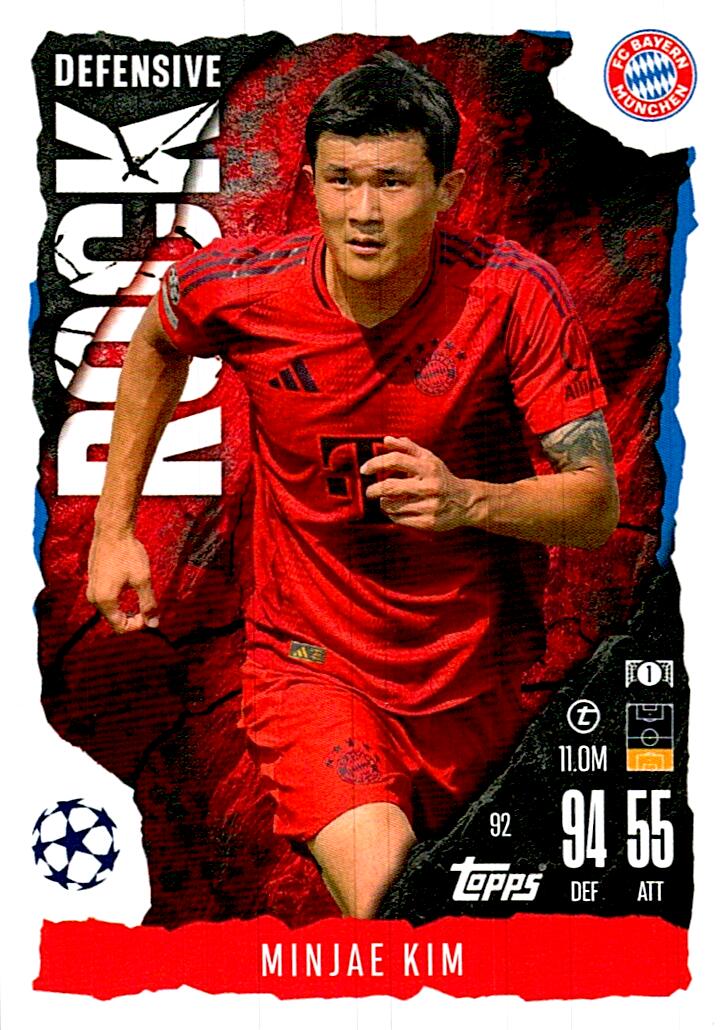 Match Attax Extra 2025 Minjae Kim Defensive Rock nº92