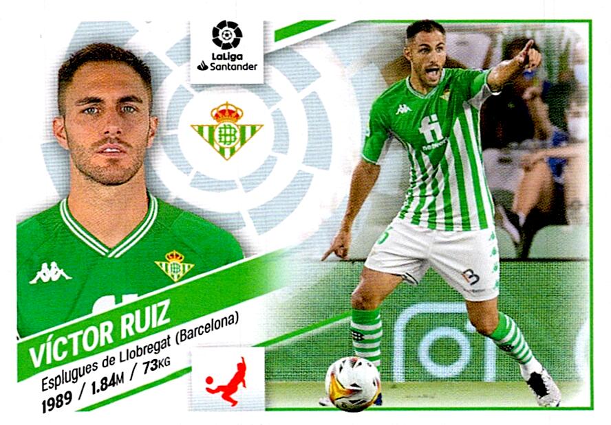 Cromo Liga Este 2022/2023 VICTOR RUIZ REAL BETIS Nº8