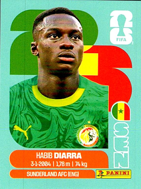 STICKERS FIFA WORLD CUP 2026 HABIB DIARRA NºSEN 12