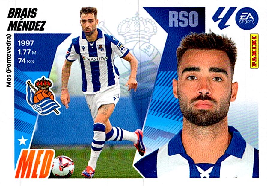 LIGA ESTE 2025/2026 REAL SOCIEDAD BRAIS MENDEZ Nº14A