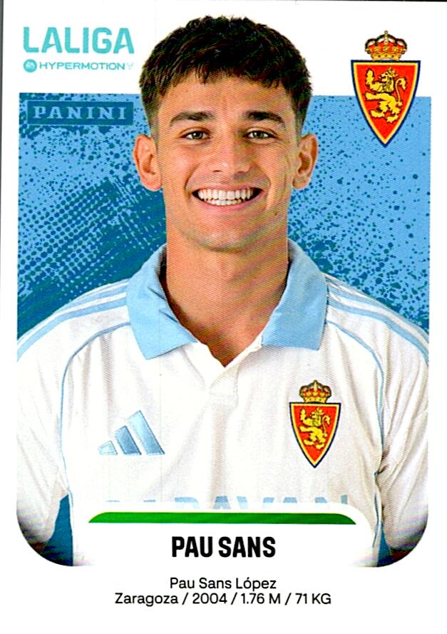LALIGA HYPERMOTION 2025-26 PAU SANS ZARAGOZA Nº415A