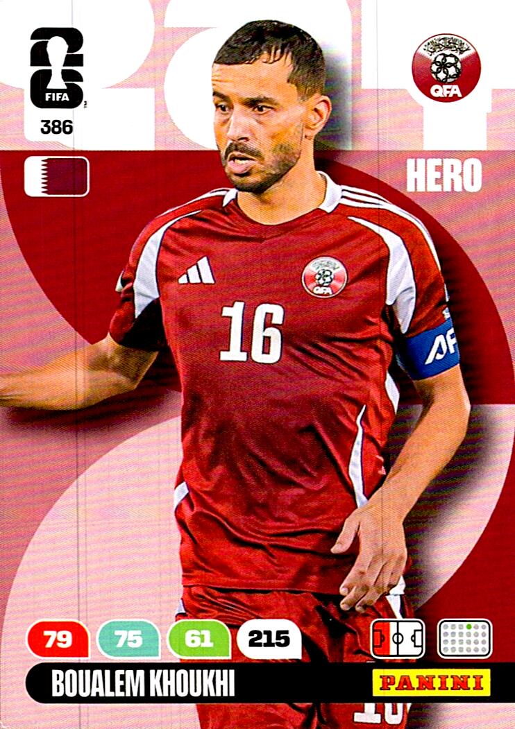ADRENALYN WORLD CUP 2026 BOUALEM KHOUKHI QATAR Nº386