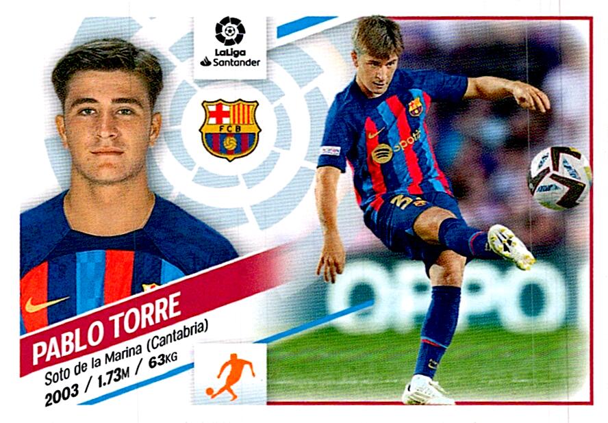 Cromo Liga Este 2022/2023 PABLO TORRE COLOCA Nº20BIS CUARTA EDICION