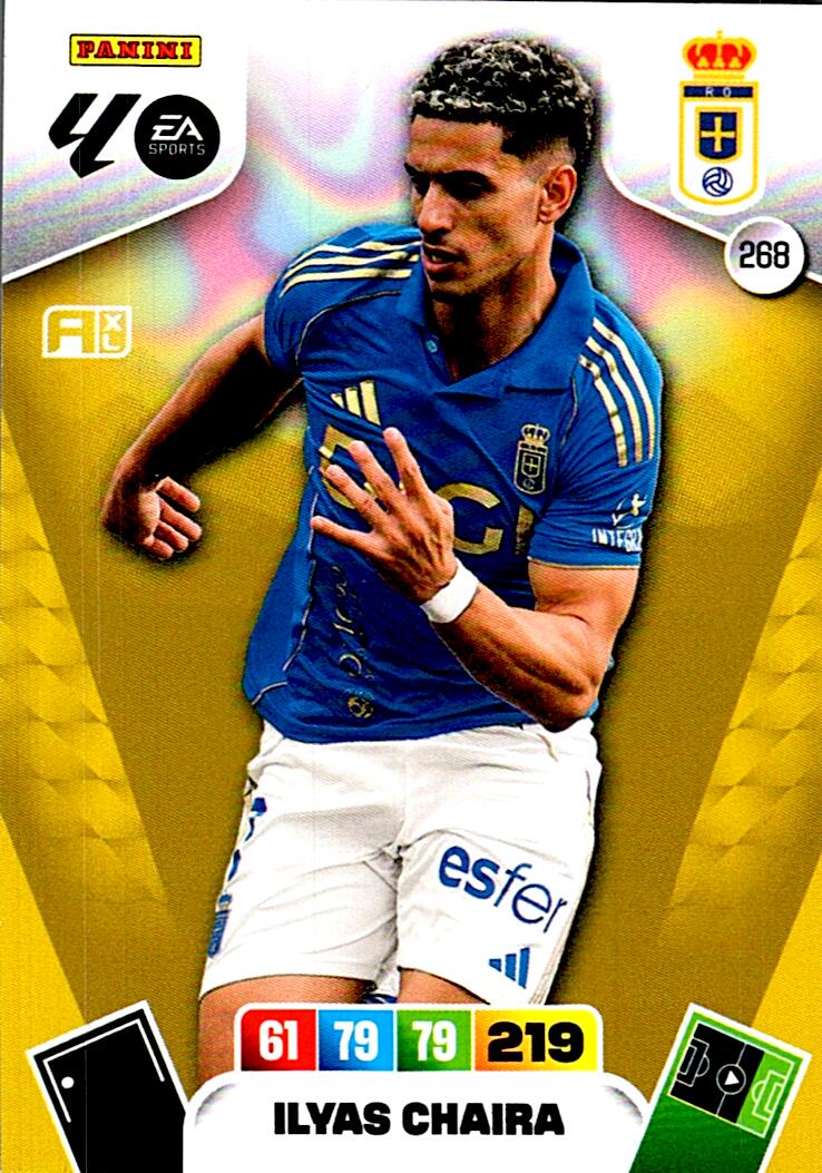 ADRENALYN LA LIGA 2025/2026 ILYAS CHAIRA REAL OVIEDO Nº268