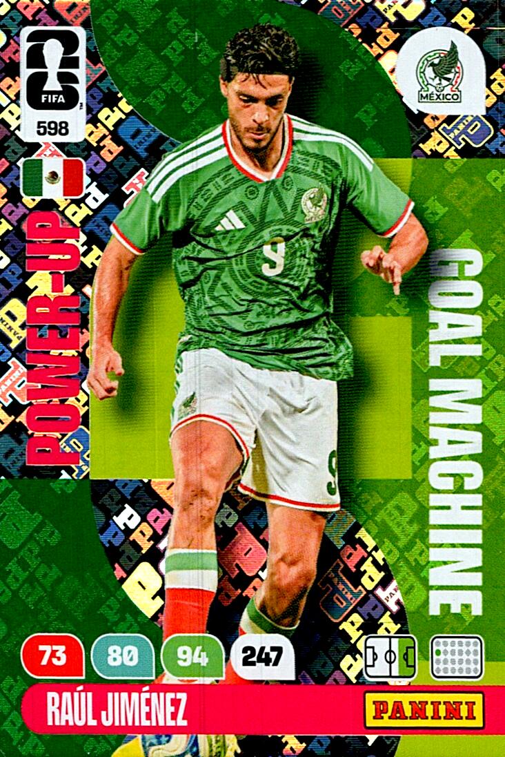 ADRENALYN WORLD CUP 2026 RAUL JIMENEZ GOAL MACHINE Nº598