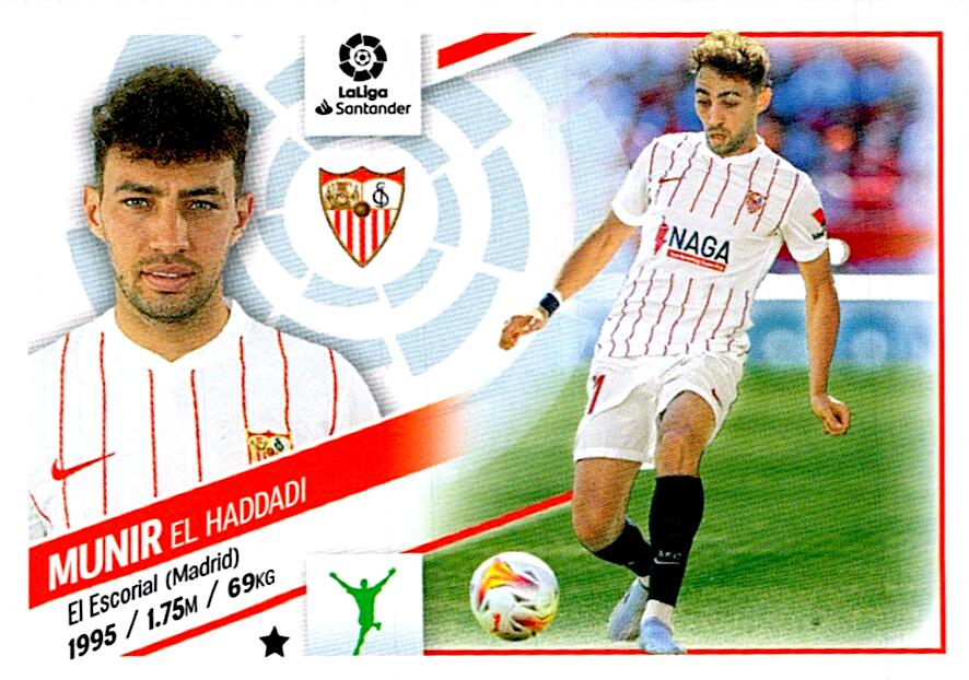 Cromo Liga Este 2022/2023 MUNIR SEVILLA FC Nº18B