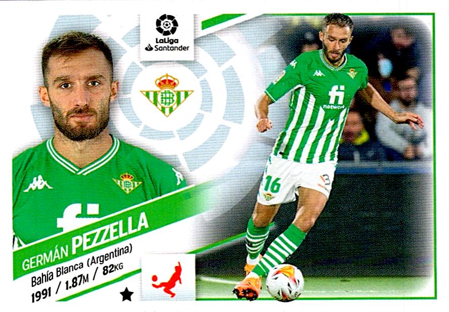 Cromo Liga Este 2022/2023 PEZZELLA REAL BETIS Nº9