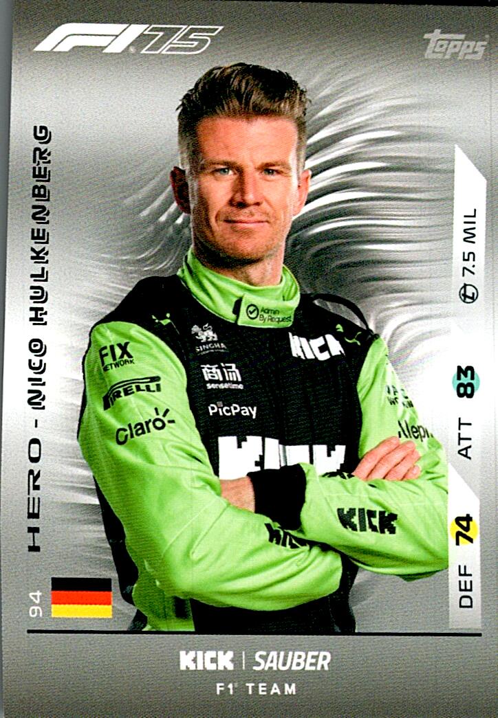 Turbo Attax 2025 NICO HULKENBERG nº94