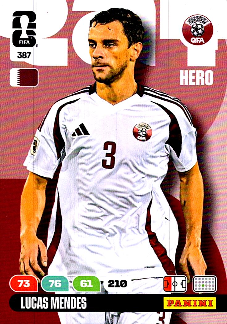 ADRENALYN WORLD CUP 2026 LUCAS MENDES QATAR Nº387