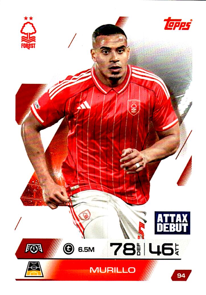 MATCH ATTAX CHAMPIONS LEAGUE 2025/2026 MURILLO Nº94