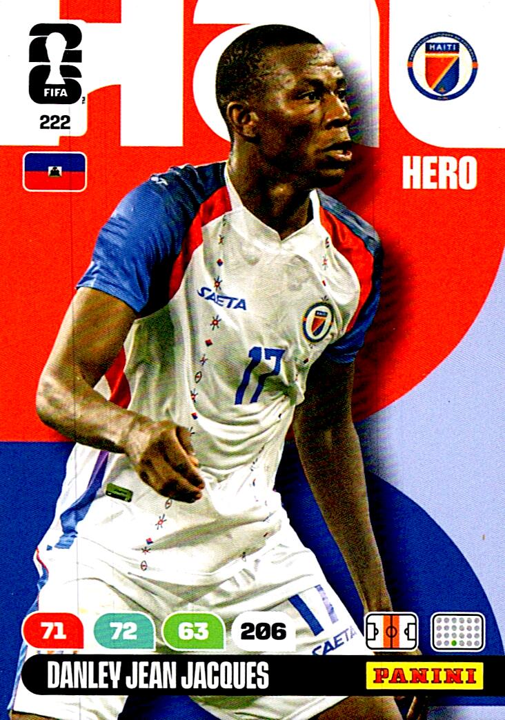 ADRENALYN WORLD CUP 2026 DANLEY JEAN JACQUES HAITI Nº222