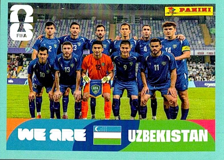 STICKERS FIFA WORLD CUP 2026 ALINEACION NºUZB 13