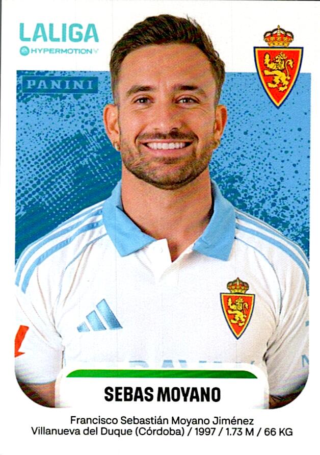 LALIGA HYPERMOTION 2025-26 SEBAS MOYANO ZARAGOZA Nº416