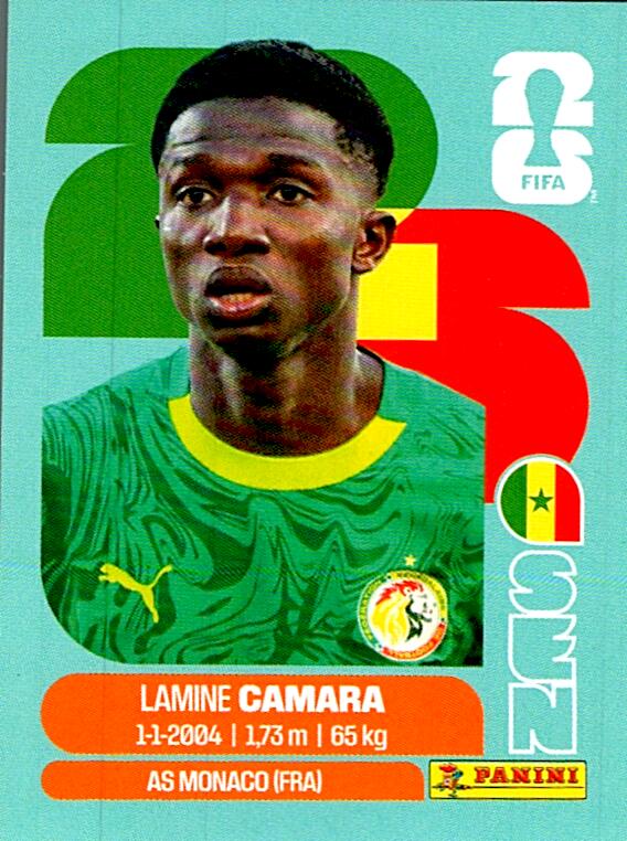 STICKERS FIFA WORLD CUP 2026 LAMINE CAMARA NºSEN 14