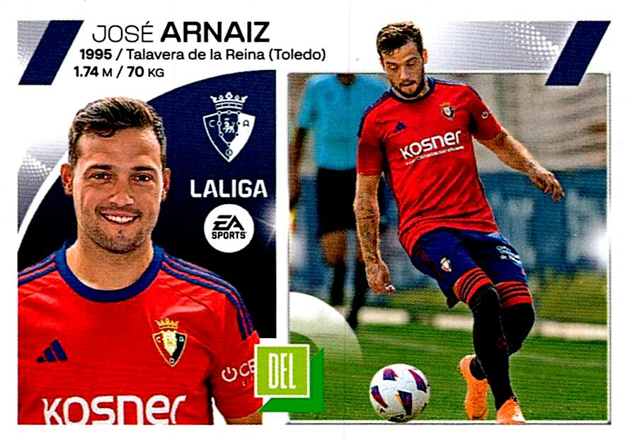 LIGA ESTE 2023/24 ARNAIZ CA OSASUNA Nº18 BIS COLOCA SEGUNDA EDICION