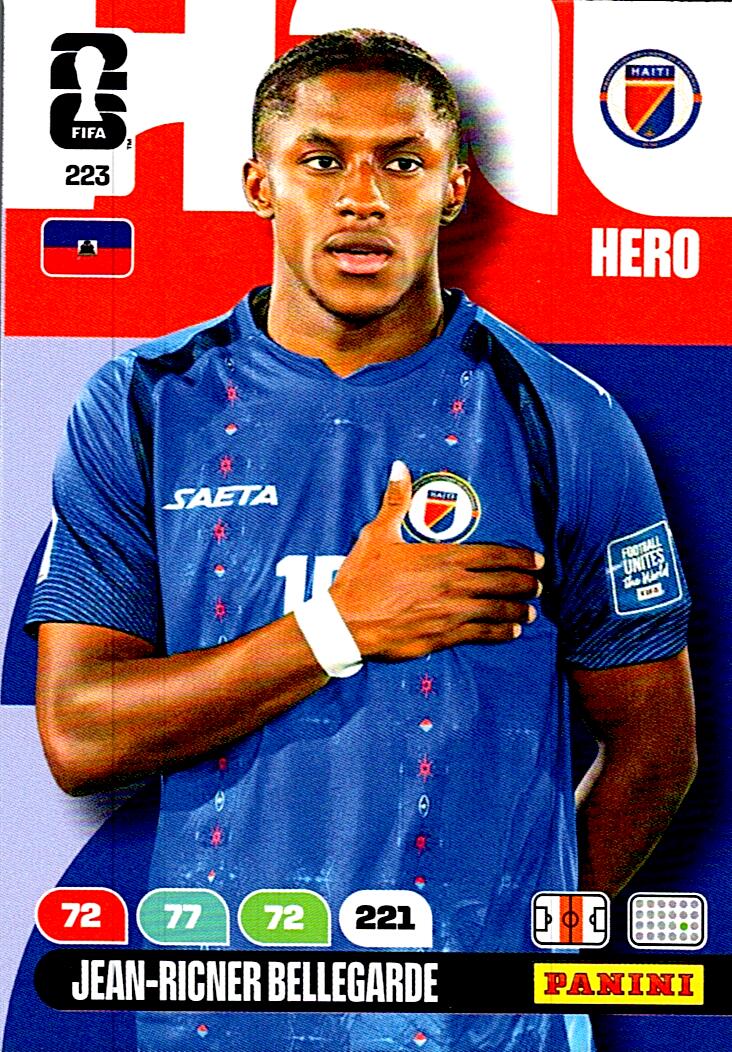 ADRENALYN WORLD CUP 2026 JEAN-RICNER BELLEGARDE HAITI Nº223