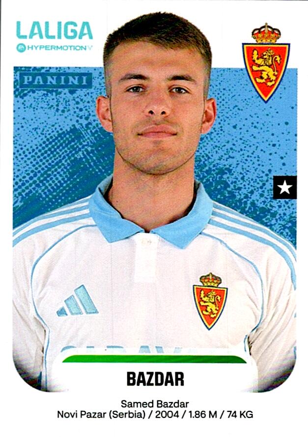 LALIGA HYPERMOTION 2025-26 BAZDAR ZARAGOZA Nº417