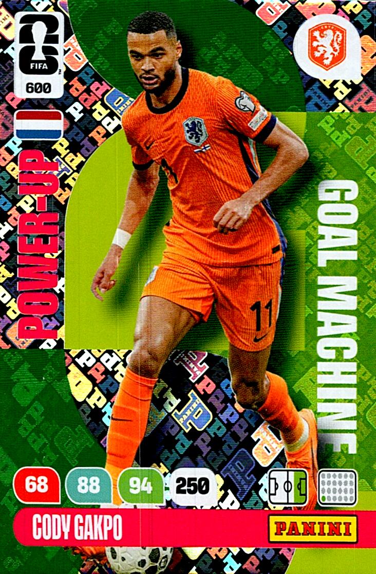 ADRENALYN WORLD CUP 2026 CODY GAKPO GOAL MACHINE Nº600