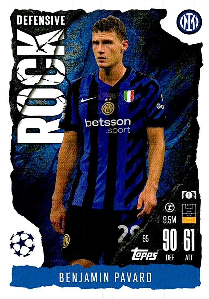 Match Attax Extra 2025 Benjamin Pavard Defensive Rock nº95