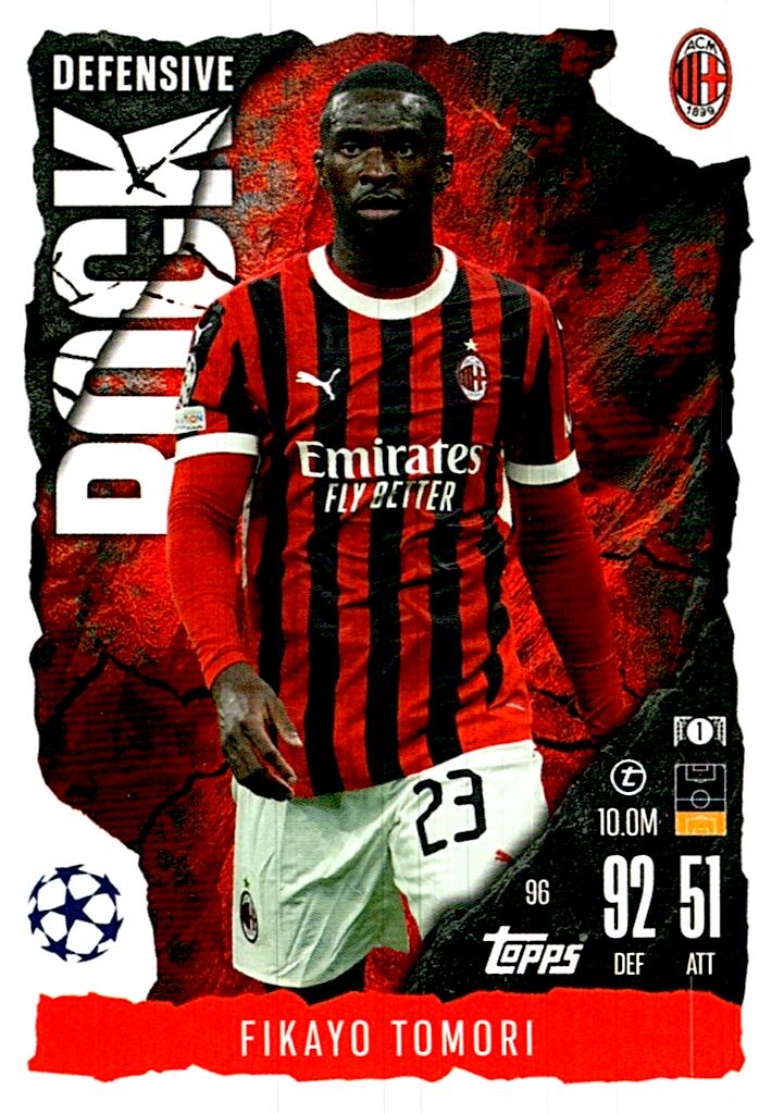 Match Attax Extra 2025 Fikayo Tomori Defensive Rock nº96