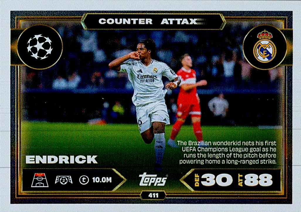 MATCH ATTAX CHAMPIONS LEAGUE 2025/2026 ENDRICK COUNTER ATTAX Nº411