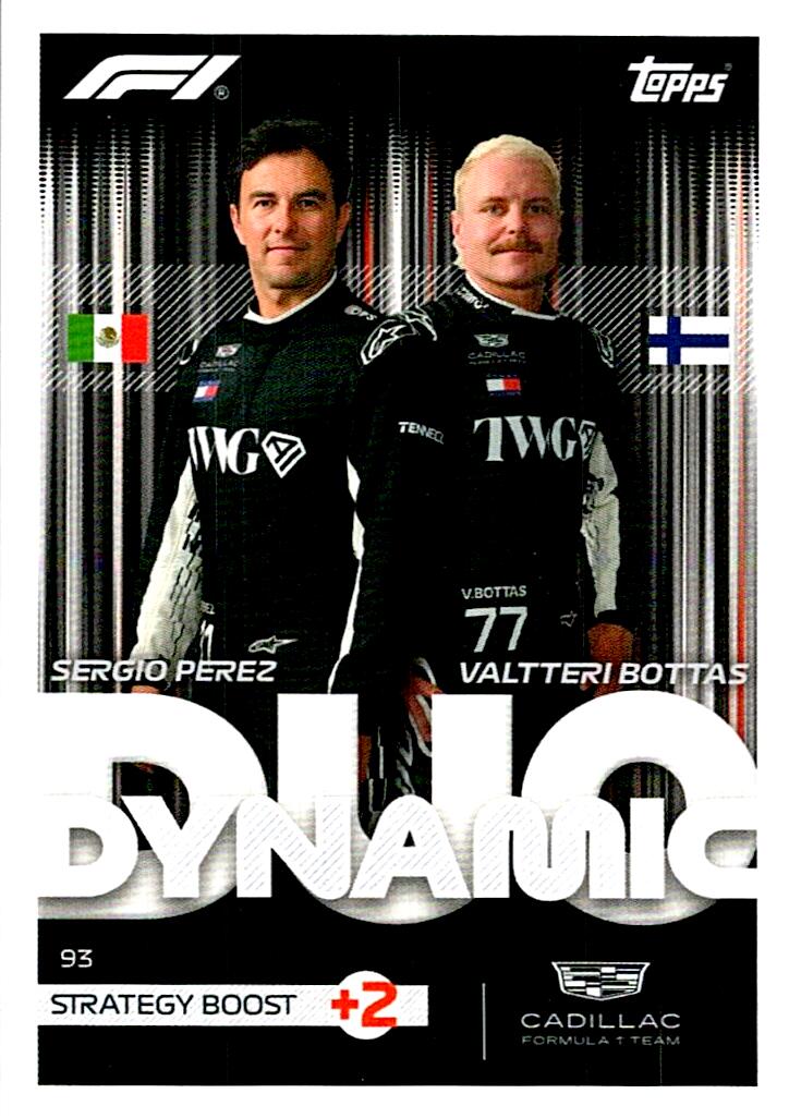 TURBO ATTAX FORMULA 1 2026 SERGIO PEREZ &VALTTERI BOTTAS Nº93