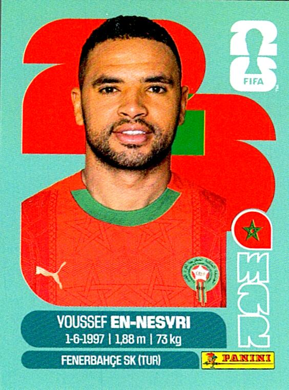STICKERS FIFA WORLD CUP 2026 YOUSSEF EN-NESYRI NºMAR 16