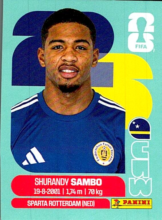 STICKERS FIFA WORLD CUP 2026 SHURANDY SAMBO NºCUW 8